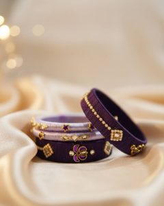 Handmade silk Kundan Churi | Bangle